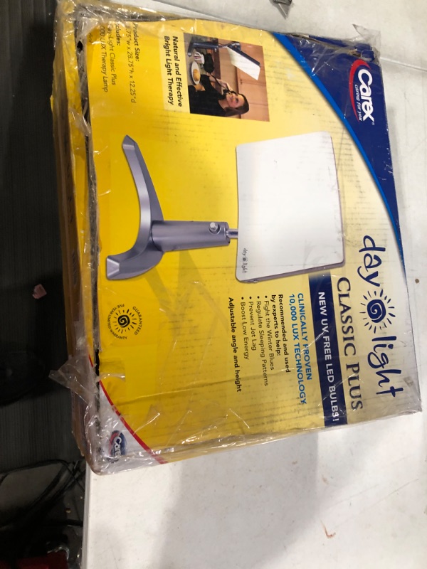 Photo 2 of **PARTS ONLY, NON-FUNCTIONAL** Carex Day-Light Classic Plus Bright Light Therapy Lamp ***NOT TESTED***