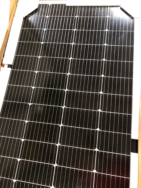 Photo 3 of 200-Watt 12-Volt Monocrystalline Solar Panel for Off Grid Large System Residential Commercial House Cabin Sheds Rooftop