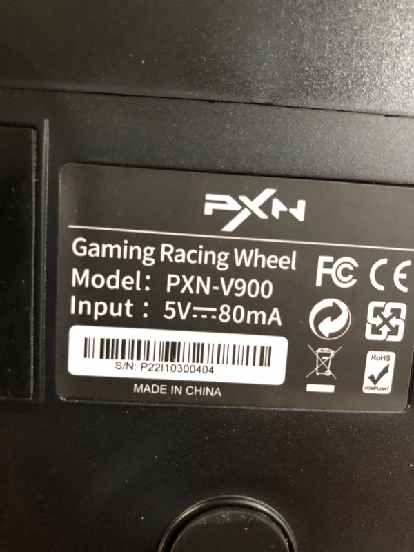 Photo 5 of Gaming Racing Wheel, PXN V900 270/900 Degree Competition Racing Steering Wheel with Audio Function & with Pedal, Suitable for PC, PS3, PS4, Xbox One, Xbox Series S/X, Nintendo Switch. Black