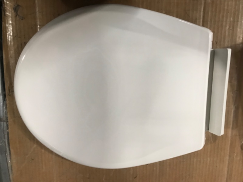 Photo 2 of **SEE  NOTES**
Bemis 1500EC 390 Lift-Off Wood Elongated Toilet Seat, 1 Pack, Cotton White