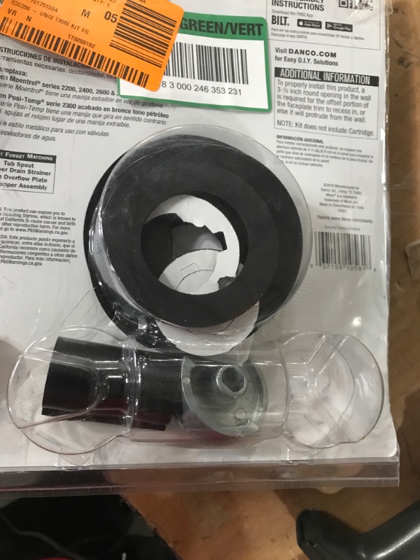 Photo 3 of *MISSING PART* Danco 10561 Use with Moen Tub and Shower Faucets Trim Kit,