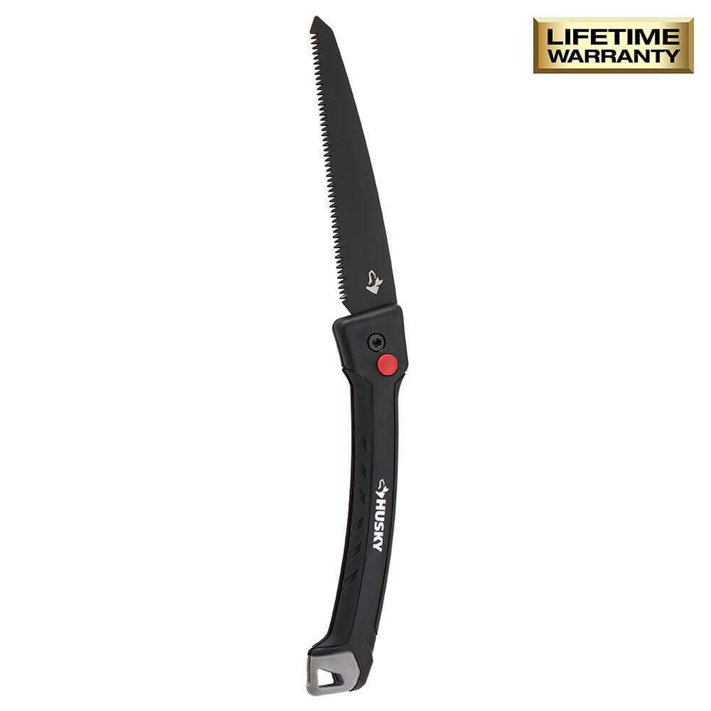 Photo 1 of Husky 10 in. Carbon Steel Blade Folding Pruning Saw