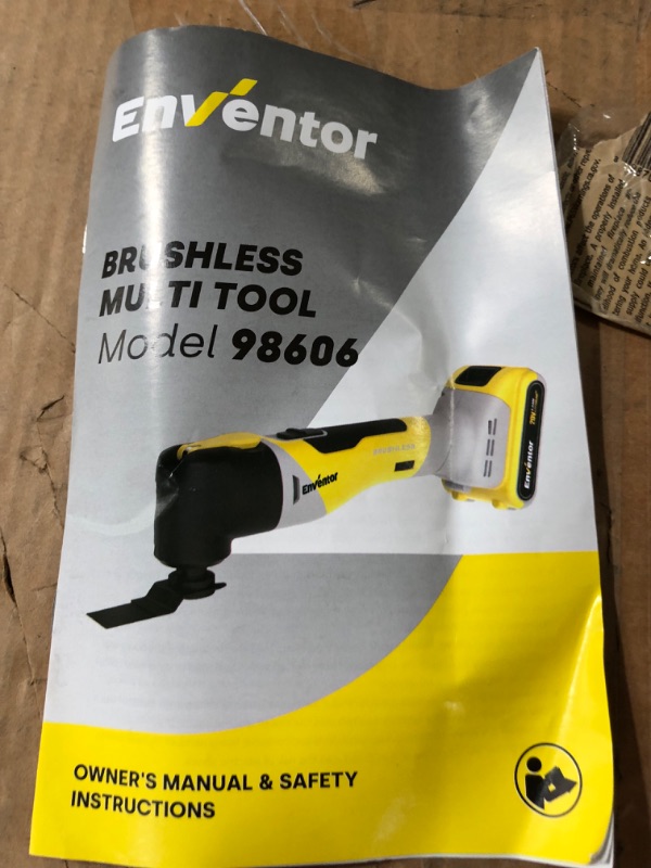 Photo 5 of Brushless Oscillating Tool, ENVENTOR 20V Cordless Oscillating Multitool Kit 