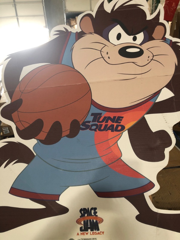 Photo 2 of (VERY BENT) Cardboard People Tasmanian Devil Life Size Cardboard Cutout Standup - Space Jam: A New Legacy (2021 Film) Tasmanian Devil One Size