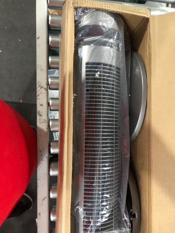 Photo 3 of **item turns on but no airflow*sold for parts*or repair**
Lasko Products Wind Curve Tower /Remote Contol - Gray/Wood