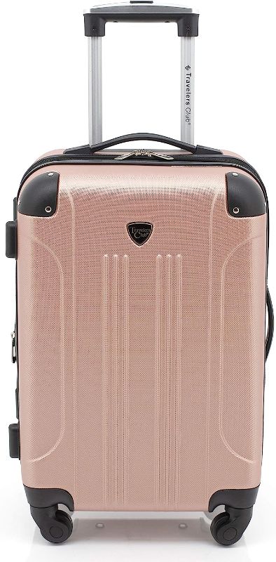 Photo 1 of (Used/ Minor Damage) Travelers Club Sky Luggage Rose Gold 20" 