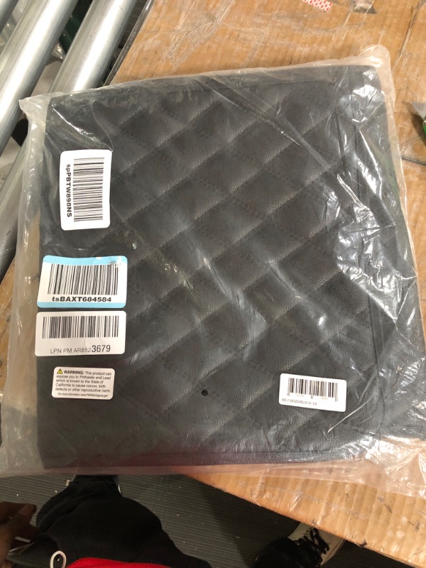 Photo 1 of FH Group F16501BLACK-14 Deluxe Heavy Duty Faux Leather Diamond Pattern Multi-Purpose Black Automotive Cargo Liner fits most Cars, SUVs, and Trucks, 14 inches Black 40 x 14 Inches