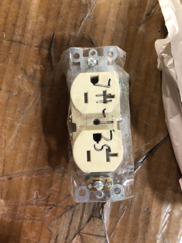 Photo 2 of 10 Duplex Device Receptacle Wallplate, Midway Size, and wall outlet 