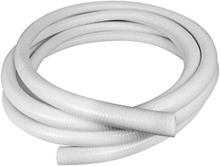 Photo 1 of 1.5" Inch Diameter x 50 Feet Length Flexible PVC Hose | Flexible Pipe White Schedule 40 PVC | Perfect for Plumbing Filtration Systems