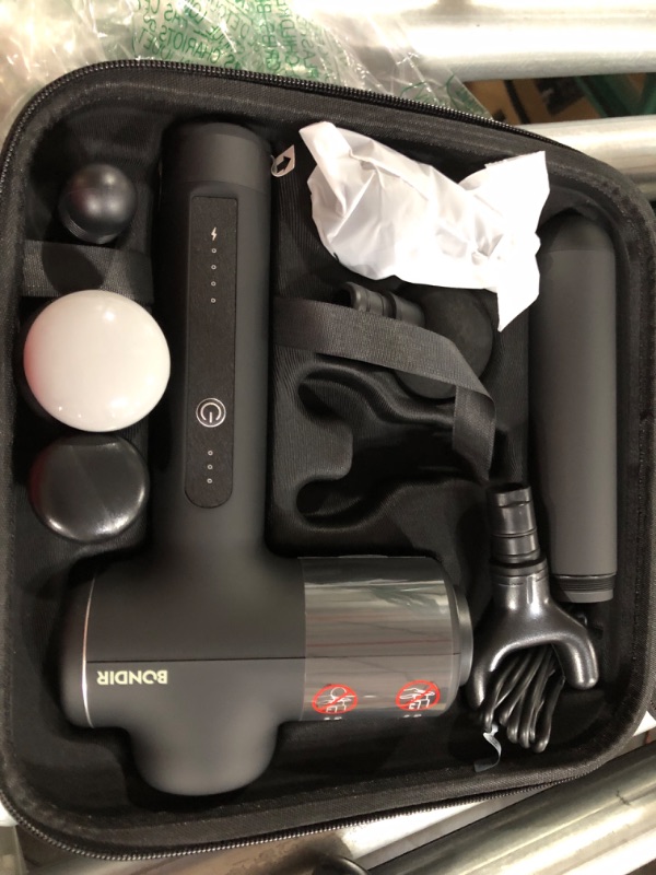 Photo 2 of BONDIR R2 Massage Gun - Percussion Deep Tissue Back Massager with Extension Handle R2 - Black