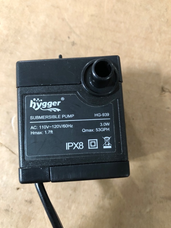 Photo 1 of **SEE NOTES** HYGGER Submersible Pump Male Cord