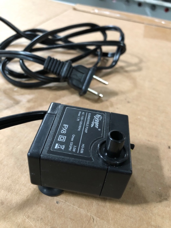 Photo 1 of **SEE NOTES** HYGGER Submersible Pump Male Cord