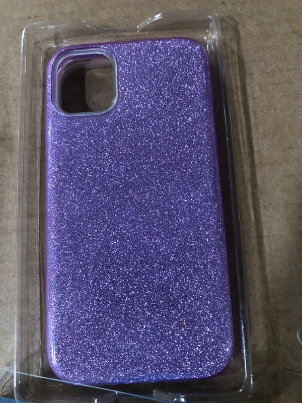 Photo 2 of MILPROX iPhone 11 Case -- PURPLE GLITTERY