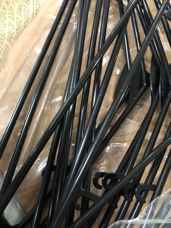 Photo 5 of  Black Plastic Hangers 20 pack