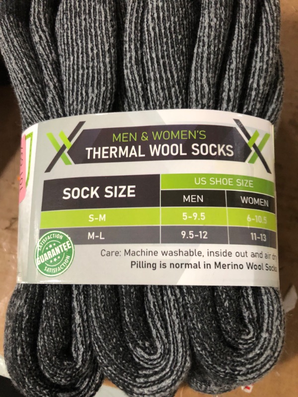 Photo 1 of Wool Socks, 3 Pack (SEE PICTURES FOR SIZING INFO)