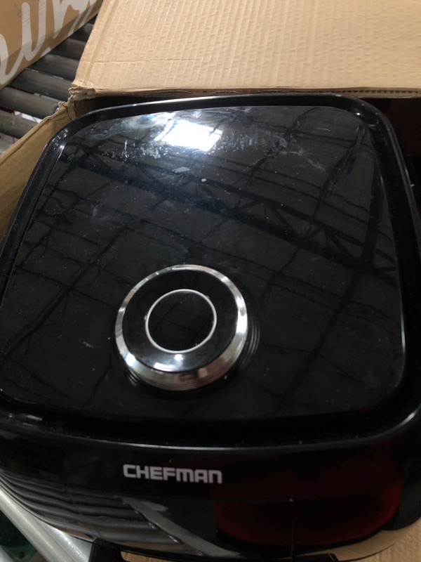 Photo 4 of **PARTS ONLY, NON-FUNCTIONAL** Chefman 6.3-Qt 4-In-1 Digital Air Fryer+, Black