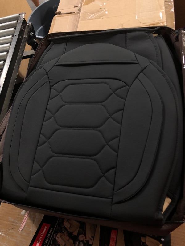 Photo 4 of OASIS AUTO Ford F150 F250 F350 Accessories Seat Covers 2009-25 (Full Set, Black) 