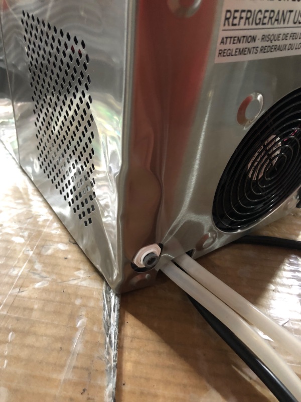 Photo 6 of (PARTS ONLY, DAMAGED AND NON-FUNCTIONAL) - Thereye Countertop Ice Maker Machine, 30lbs Per Day, 3Qt Water Reservoir Stainless