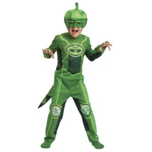 Photo 1 of Toddler PJ Masks Gekko Classic Halloween Costume Jumpsuit with Headpiece 3-4T