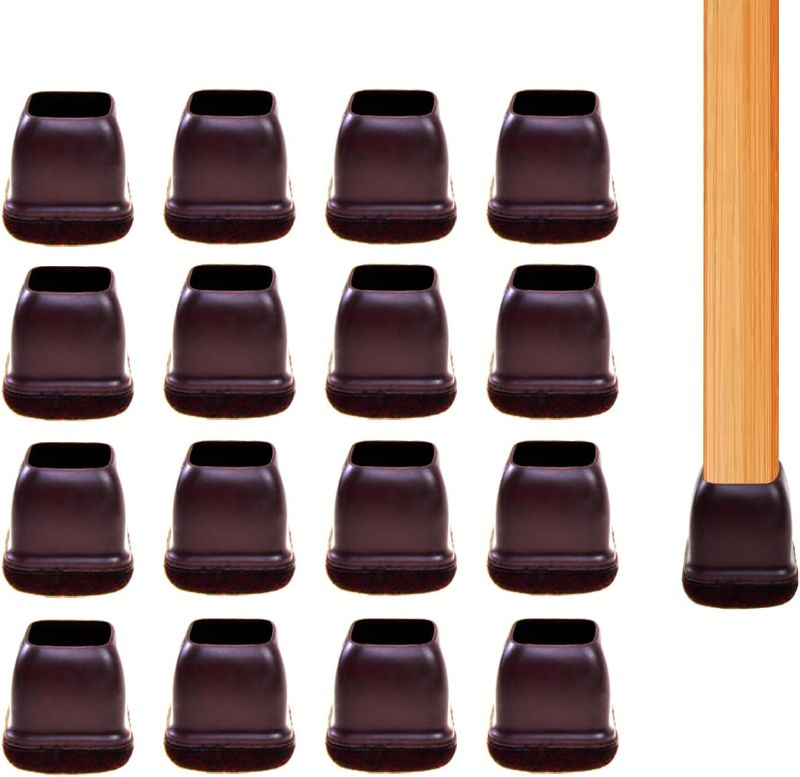 Photo 1 of 16Pcs Chair Leg Floor Protectors Silicone Chair Leg Round Fit: 0.8" - 1.1"