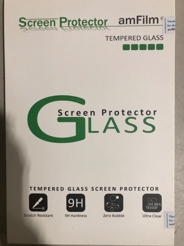 Photo 2 of amFilm 2-Pack Glass Screen Protector 