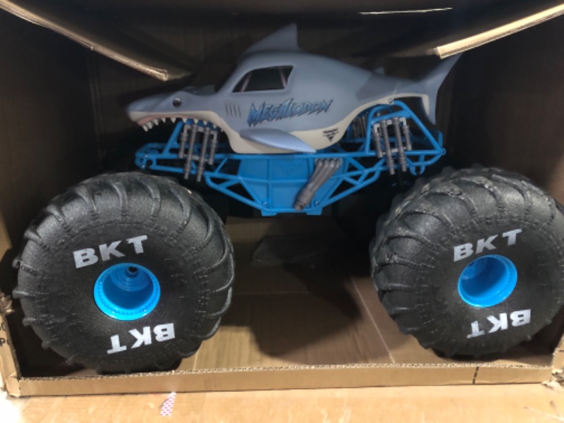 Photo 2 of **Missing parts**  Monster Jam Official Megalodon Storm All-Terrain Remote Control Monster Truck - 1:15 Scale