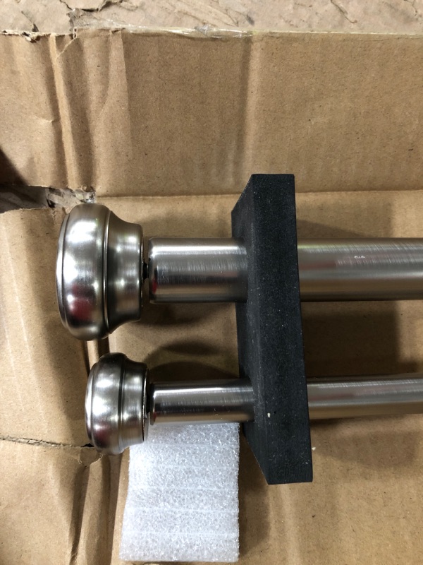Photo 2 of  Nickel Double Curtain Rods, Double Drapery Rod 36'- 76 IN

STOCK IMAGE FOR REFERENCE ONLY