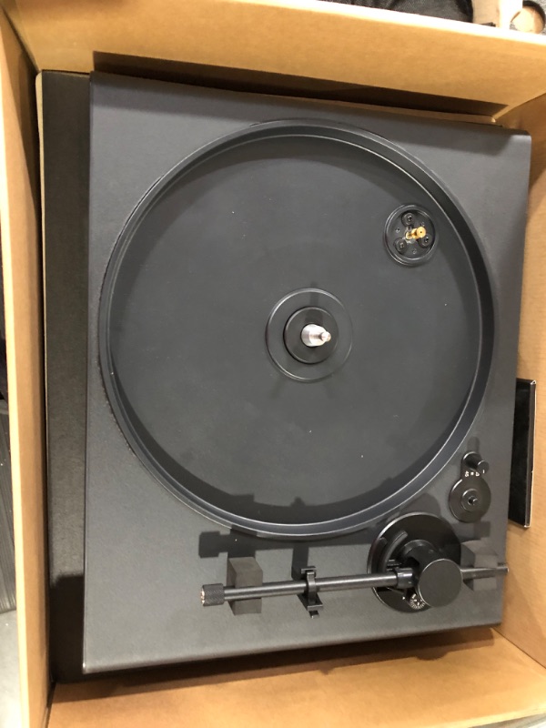 Photo 3 of **PARTS ONLY, MISSING POWER BUTTON, NON-FUNCTIONAL** Victrola Stream Onyx Works with Sonos Wireless Turntable - New