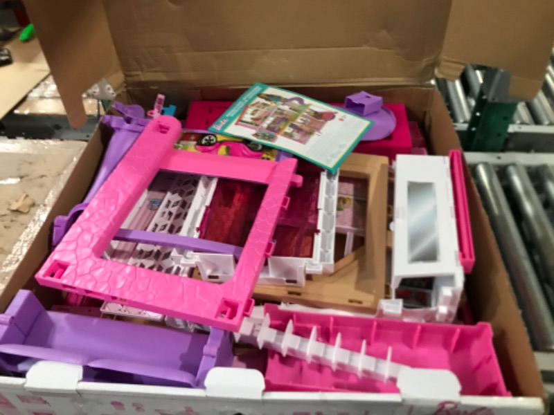 Photo 2 of Barbie Dreamhouse, Doll House Playset with 70+ Accessories Including Transforming Furniture, Elevator, Slide, Lights & Sounds Wheelchair Accessible Elevator