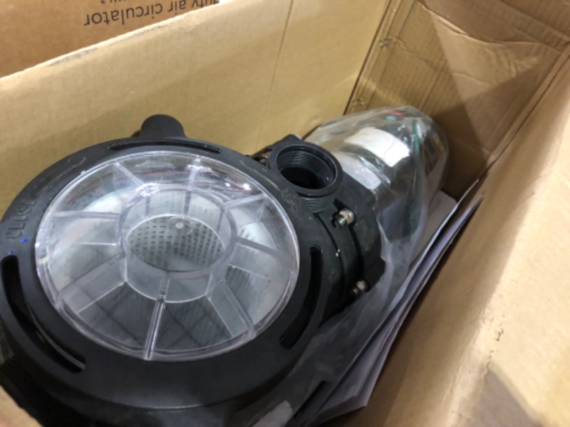 Photo 2 of [FOR PARTS] 
TOPWAY 2HP 110V/230V Dual Voltage Swimming Pool Pump 114GPM Filter