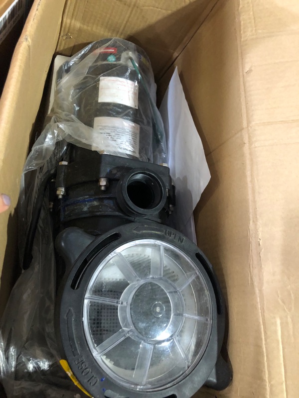 Photo 3 of [FOR PARTS] 
TOPWAY 2HP 110V/230V Dual Voltage Swimming Pool Pump 114GPM Filter