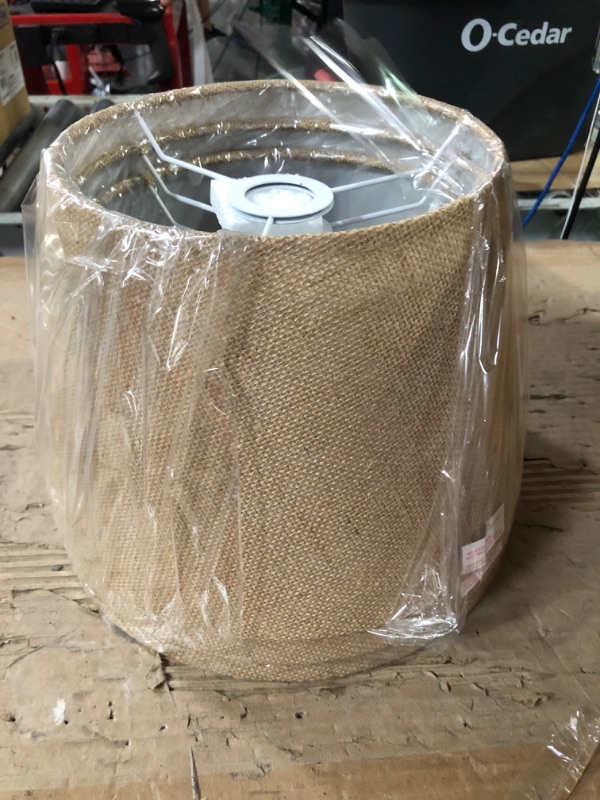 Photo 2 of *STOCK PHOTO FOR REFERENCE 3PK Small Natural Burlap Lampshade BROWN