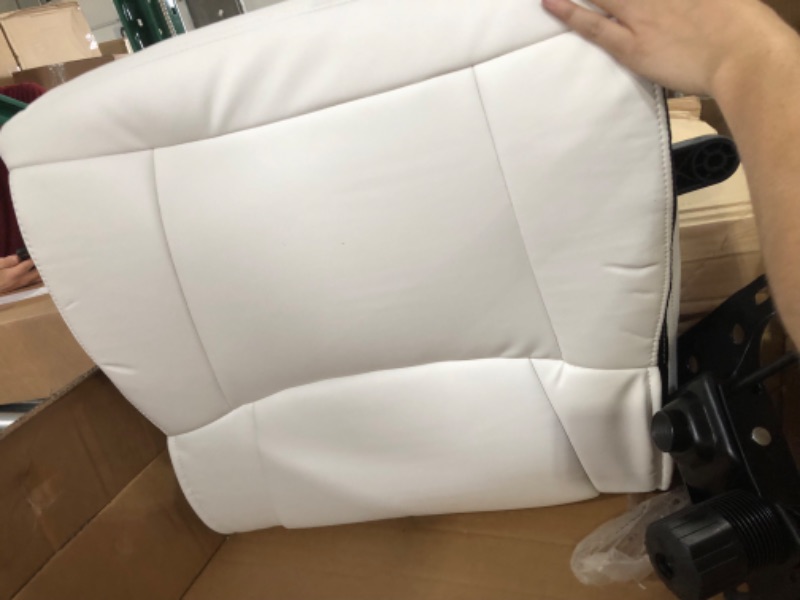 Photo 2 of *PARTS ONLY** Amazon Basics Padded Office Desk Chair, 24.2"D x 24"W x 38.6"H, White