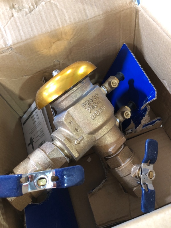 Photo 2 of 1/2 IN Bronze Pressure Vacuum Breaker Backflow Preventer, Quarter Turn Shutoff Valves
