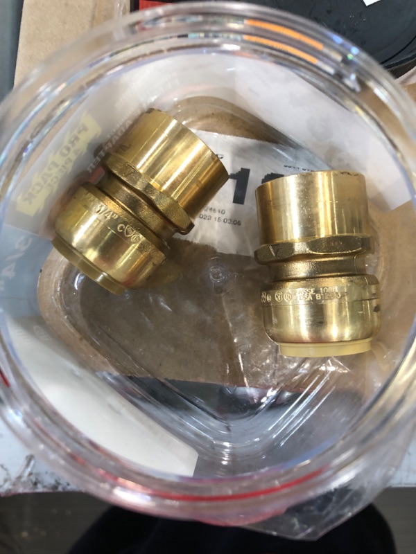 Photo 3 of **SEE NOTES** SharkBite 3/4 in. Push-to-Connect x FIP Brass Adapter Fitting Pro Pack (4-Pack)