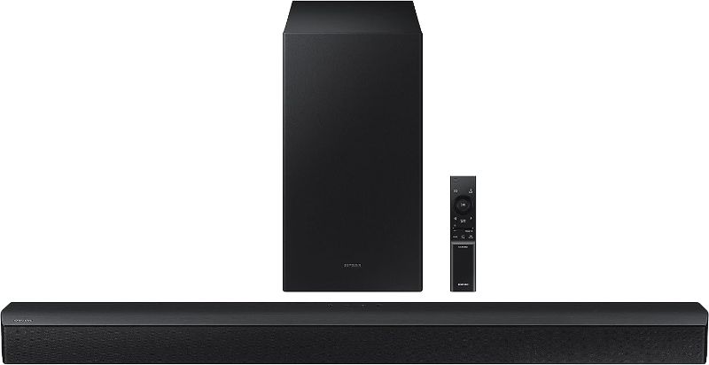 Photo 1 of SAMSUNG HW-B450 2.1ch Soundbar w/Dolby Audio, Subwoofer Included, Bass Boosted