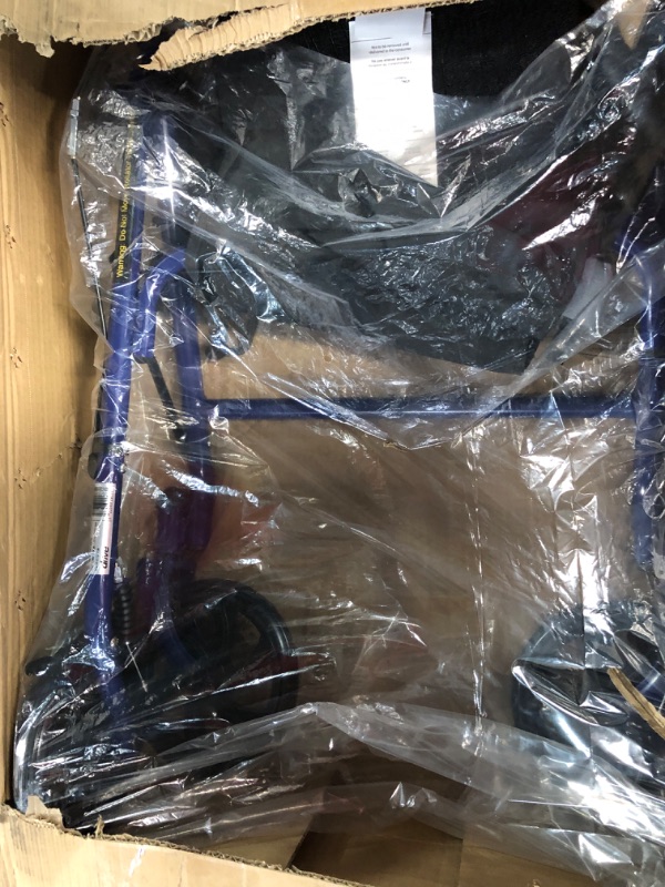 Photo 1 of Drive Medical 10257BL-1 4-Wheel Rollator Walker With Seat & Removable Back Support, Blue