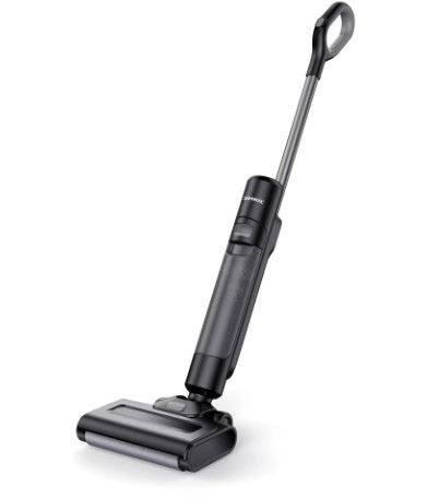 Photo 1 of Simwal Wet-Dry Floor Cleaner?Wet Dry Vac for Sticky Messes and Waste, Cordless Vacuum and Mop in One with Self-Cleaning, LCD Display, and More Black&Gray