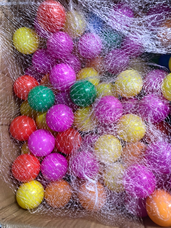 Photo 2 of Ball Pit Balls 500 Count Plastic Balls for Ball Pit Pets Play Toys,Non-Toxic Colorful BPA Free Playpen Balls for Toddlers Kids Birthday Party Decoration Tent Tunnels Pit Balls rainbow 500 pcs