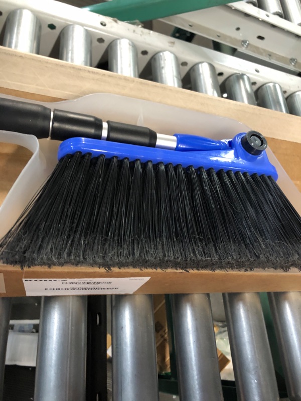 Photo 3 of Camco Broom and Dustpan for RVs, Adjustable from 24 to 52 Inches (43623-A) Broom with Dust Pan