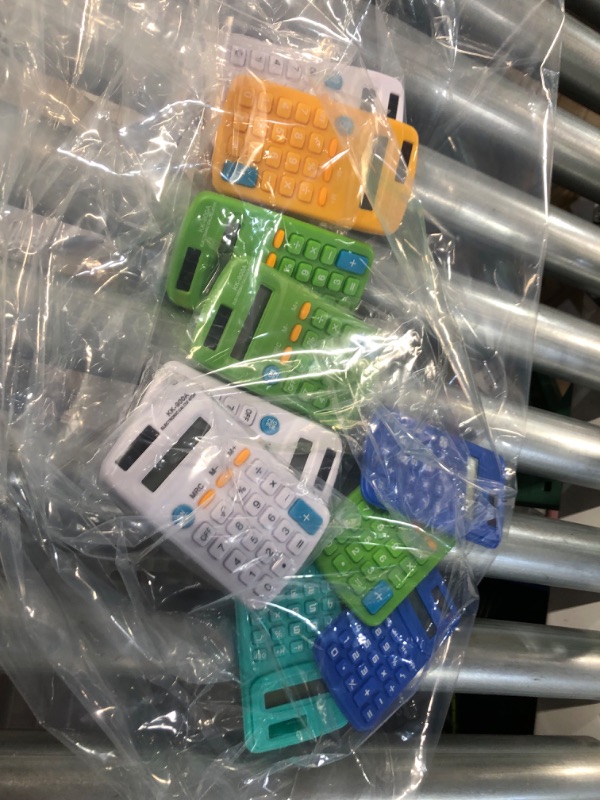 Photo 1 of Pocket Size Mini Calculators, 10 Pack, ***COLORS MAY VARY FROM STOCK PHOTO***