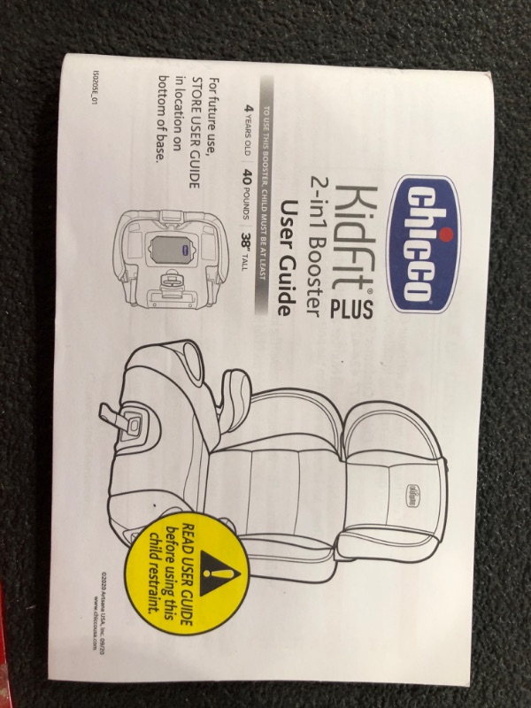 Photo 2 of Chicco KidFit ClearTex Plus 2-in-1 Belt-Positioning Booster Car Seat, Backless and High Back Booster Seat, for Children Aged 4 Years and up and 40-100 lbs. | Drift/Grey KidFit Plus with ClearTex® No Chemicals Drift/Grey