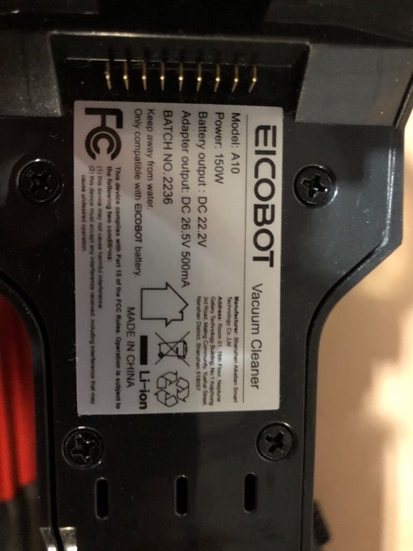 Photo 1 of **SEE NOTES**
EICOBOT Cordless Vaccuum Cleaner (Red and Blue)