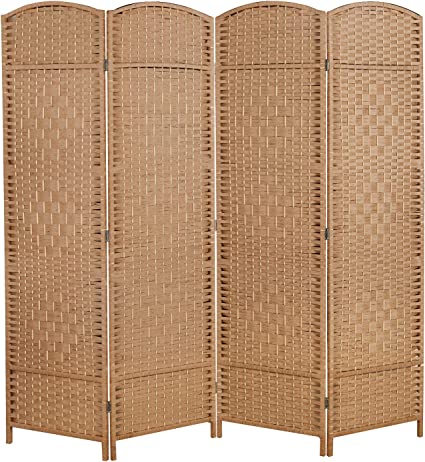 Photo 1 of  Cocosica 6 ft. Tall Room Divider and Folding Privacy Screen Beige