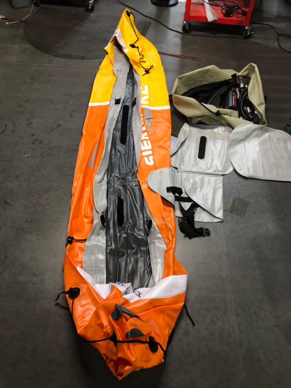 Photo 9 of ******FOR PARTS ONLY*****  ORANGE/YELLOW Intex Excursion Pro Kayak Series 2-person Set WITH HAND PUMP