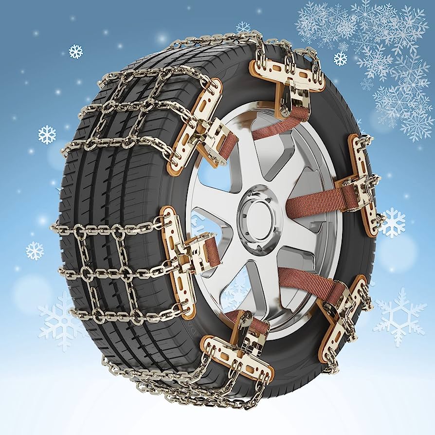 Photo 1 of MOPHOTO Upgraded Snow Chains 6 Pack, Tire Chains for Cars/SUVs/Pickup Trucks