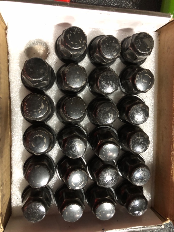 Photo 3 of **SEE NOTES**
MIKKUPPA 24pcs m12x1.25 Lug Nuts - 1.47 Inch 13/16  (Pack of 24)