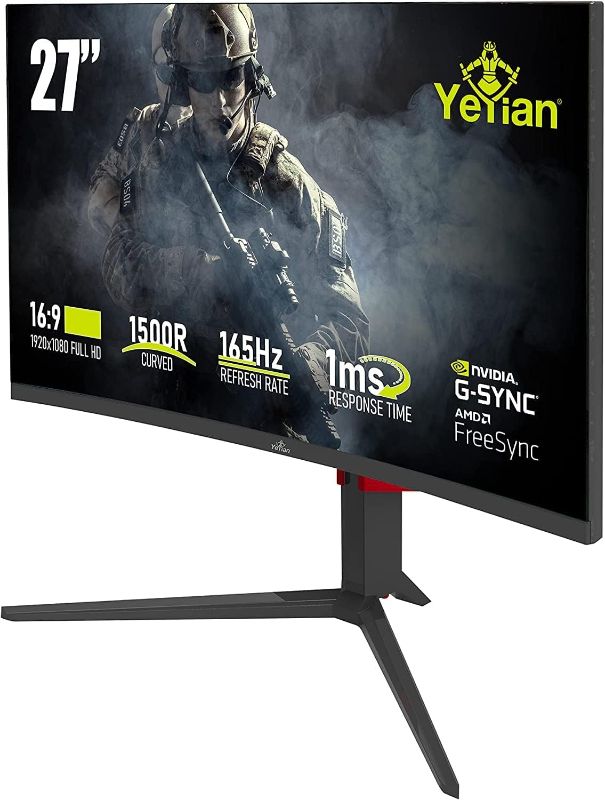 Photo 1 of [Missing Part] YEYIAN Sigurd 3001 27” Curved PC Gaming Frameless LED Multistand Monitor
