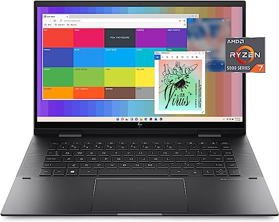 Photo 1 of [Brand New] HP ENVY x360 Convertible 15-inch Laptop, AMD Ryzen 7  - Nightfall black aluminum
