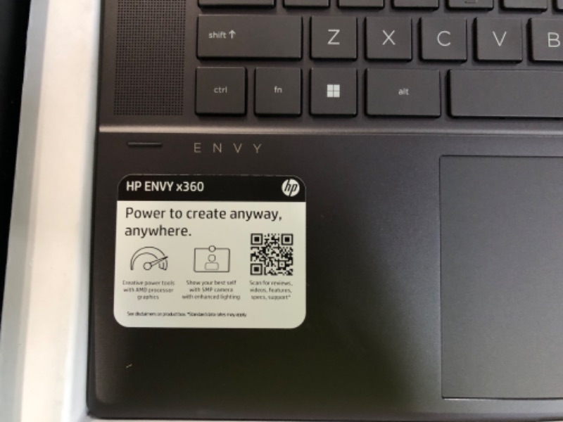 Photo 12 of [Brand New] HP ENVY x360 Convertible 15-inch Laptop, AMD Ryzen 7  - Nightfall black aluminum
